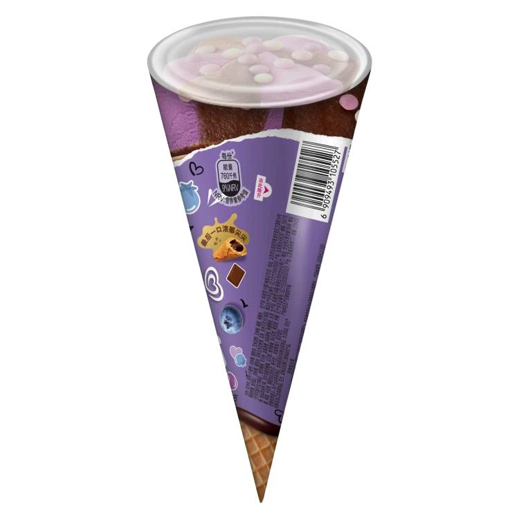 【京东冷链到家】和路雪可爱多蓝莓黑巧71g16支