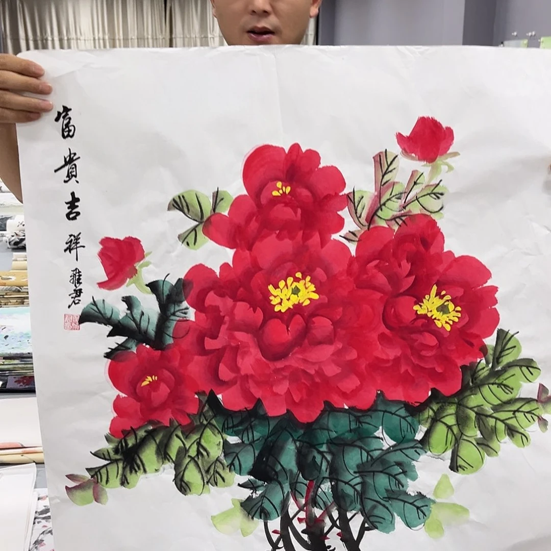 国画国画老师手绘作品