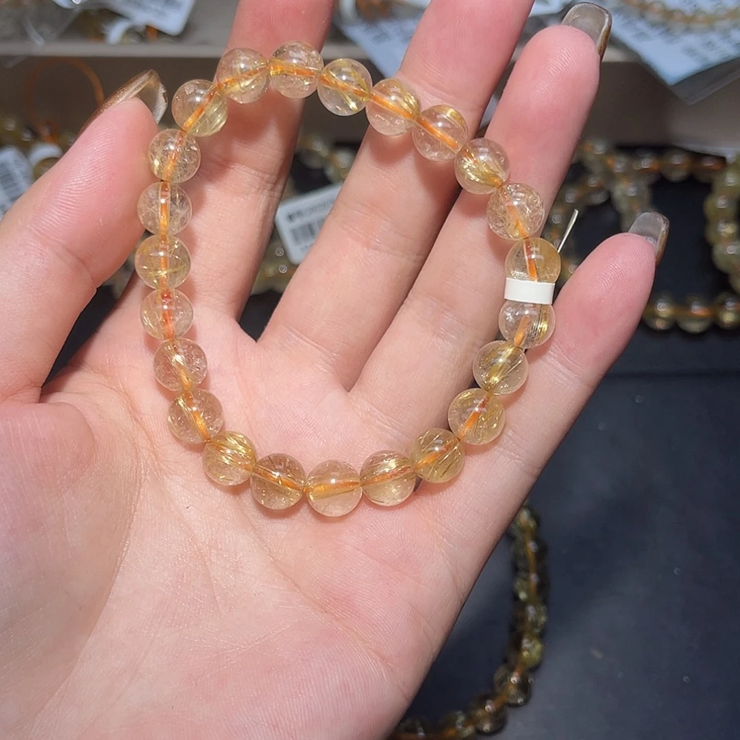 *****未镶嵌发晶手链卡8金发晶