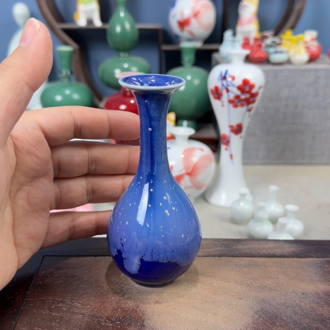 陶瓷手工小花器摆件