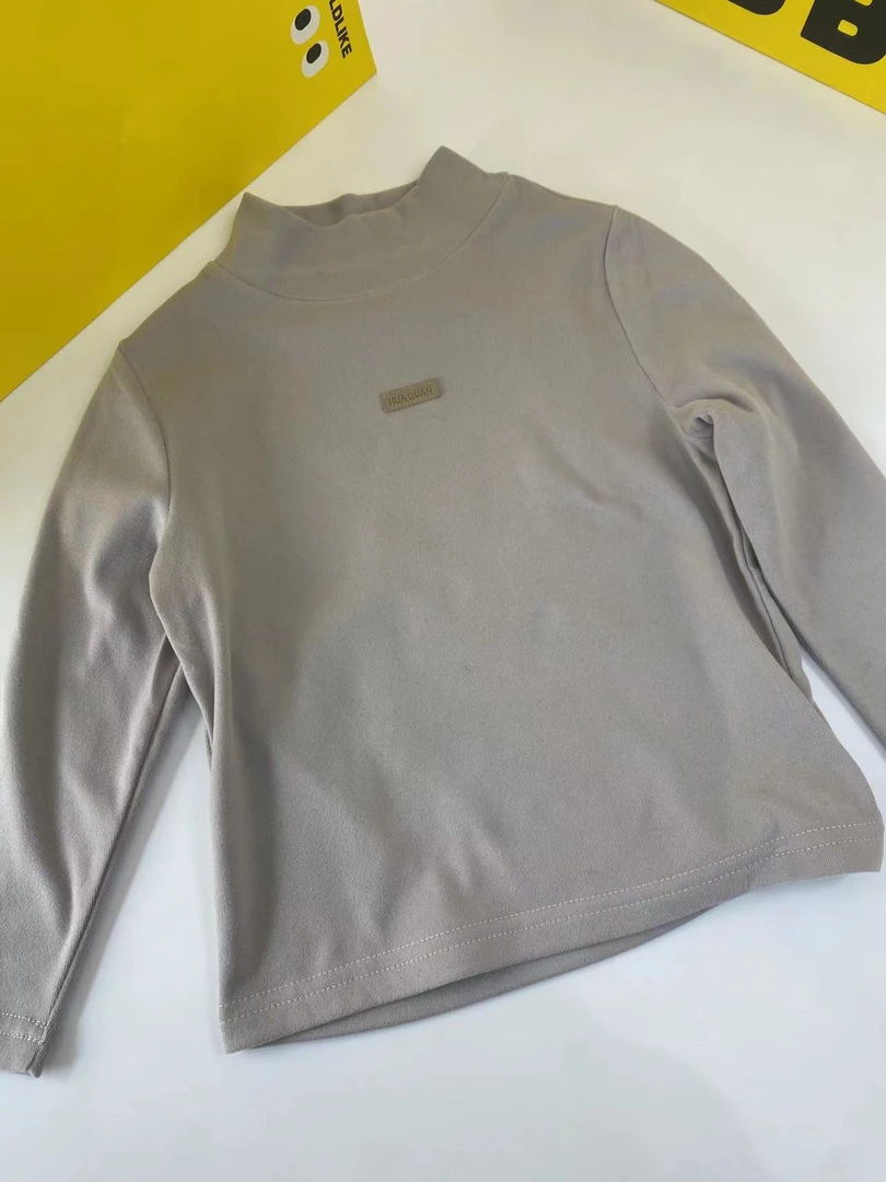 2453童装打底衫秋冬款新款半高领保暖内衣