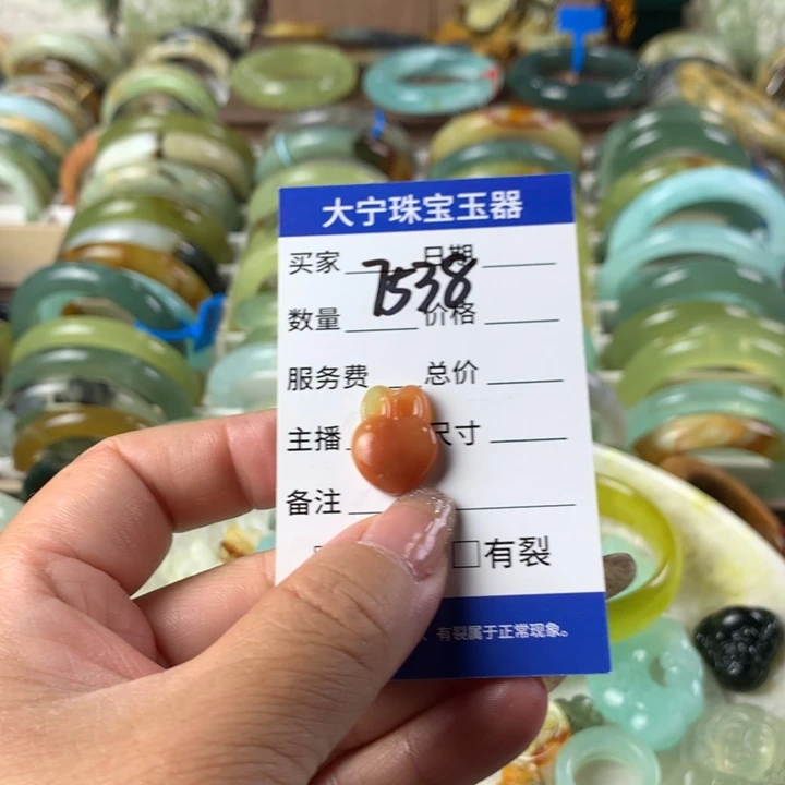 蛇纹石玉未镶嵌颈饰7538