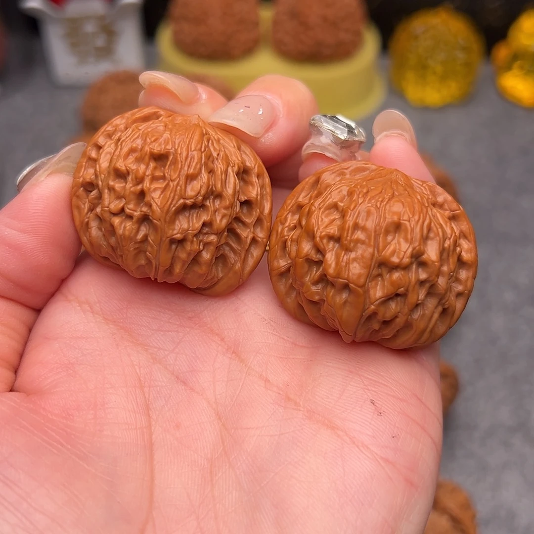 吊坠文玩核桃毕业精品精配山地磨37全品正磨