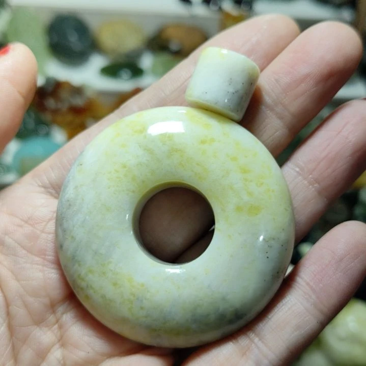 岫玉平安扣未镶嵌