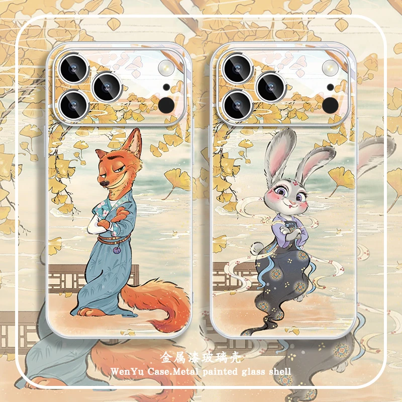 古风朱迪尼克适用苹果16手机壳iPhone17疯狂动物城15/13/14全包12