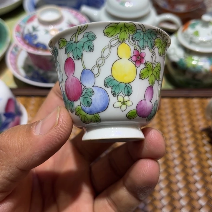 纯手绘精品盖碗杯