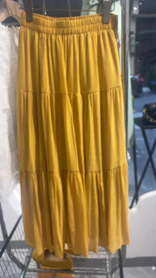 高腰常规长款连衣裙舒适不起球长裙松紧带半身裙裙子