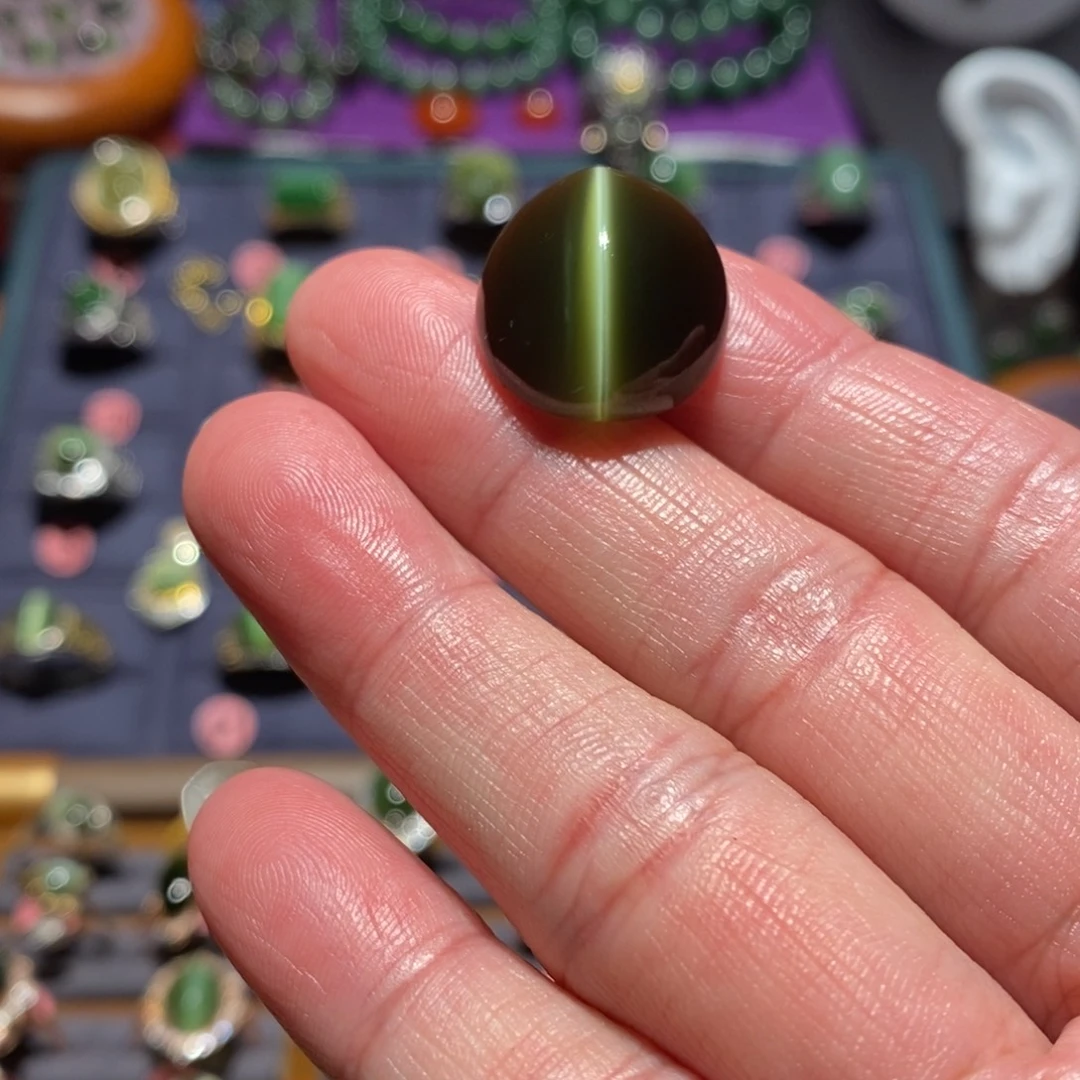 和田玉（碧玉）未镶嵌戒指