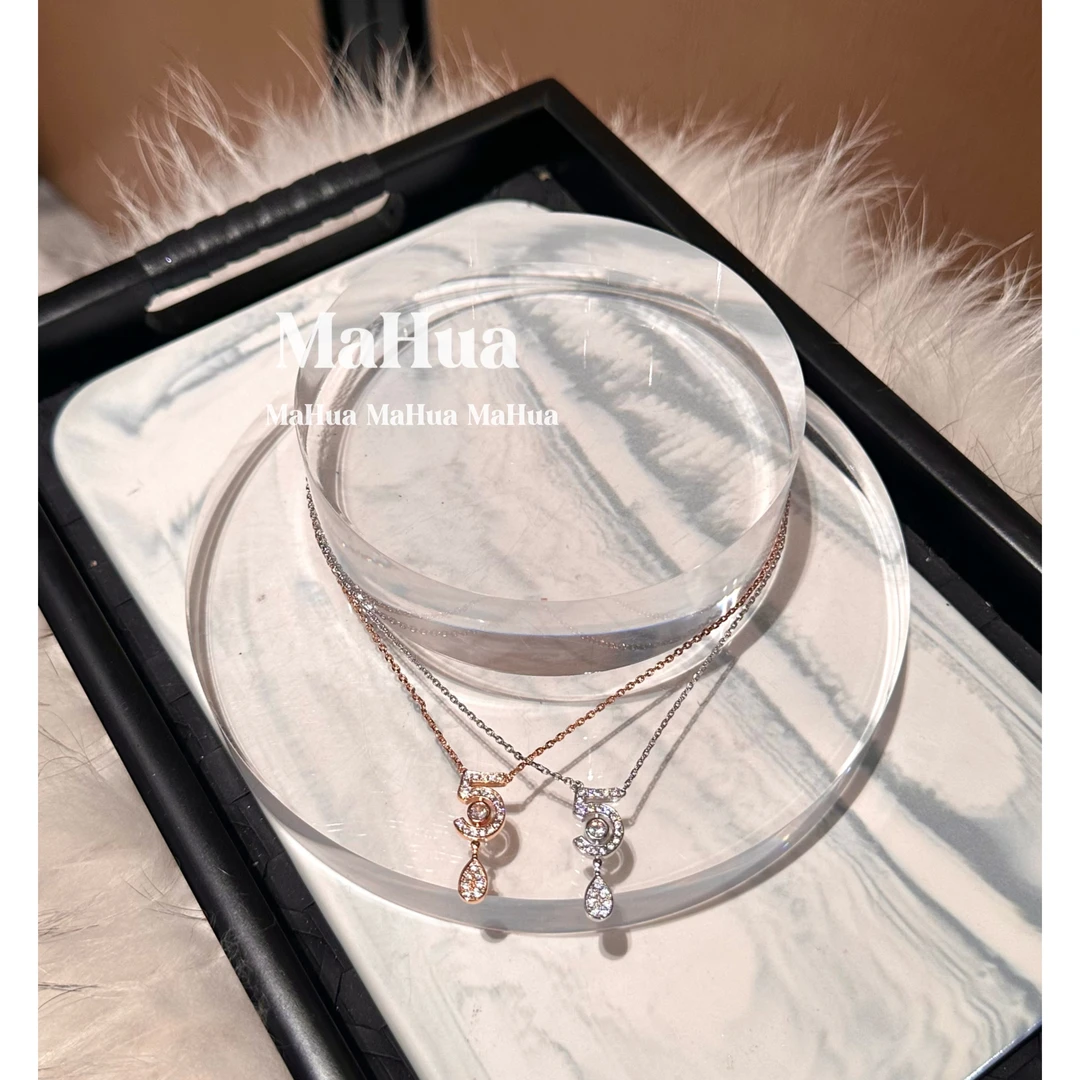 铜合金项链 P1583 气质轻奢满锆项链