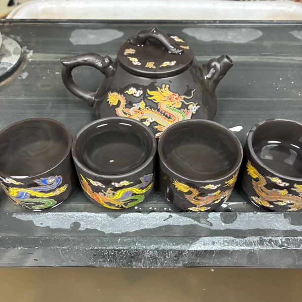 石瓢龙凤一股四杯五件套