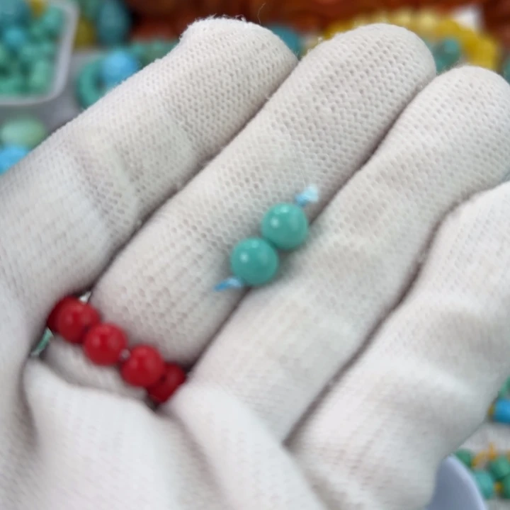 南红玛瑙未镶嵌手链绿松石