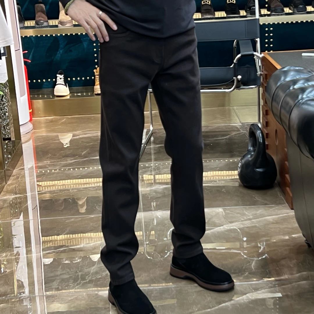 6543秋冬全面弹三重固色莱赛尔抗菌深咖色糯米牛仔