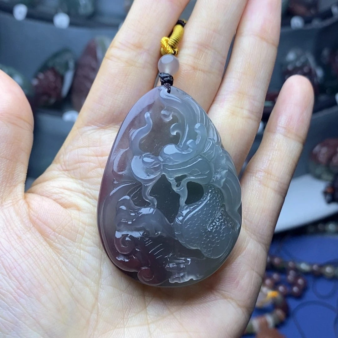 玛瑙/玉髓吊坠(不含链)未镶嵌