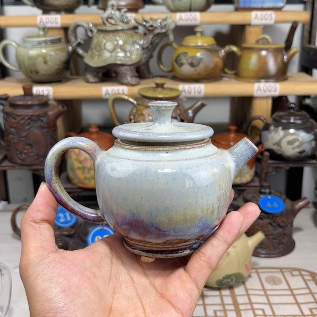 210cc微瑕柴烧匏尊壶