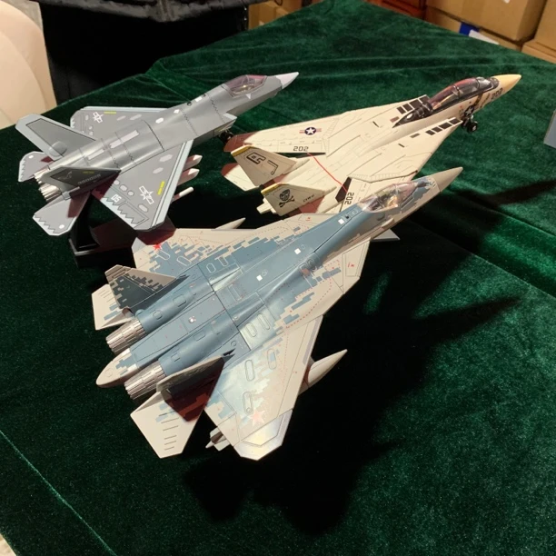 【熊猫苏57歼35三件套】1:72比例，ABS工程塑料材质拼装模型