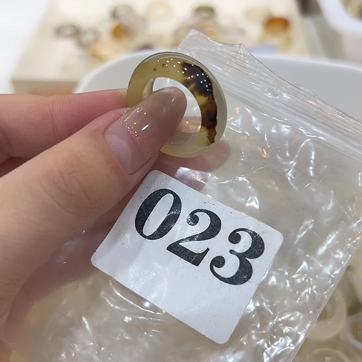 合金戒指玛瑙/玉髓23港17