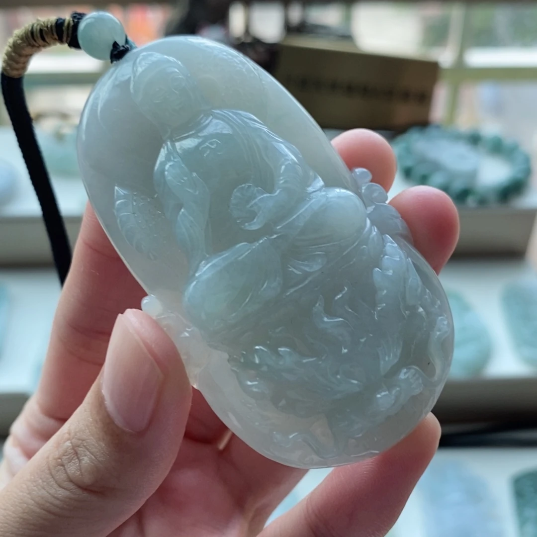 【闪购商品】颈饰未镶嵌翡翠纯天然缅甸A货翡翠