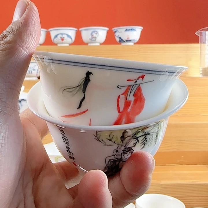 ネ****非正品手绘陶瓷茶具