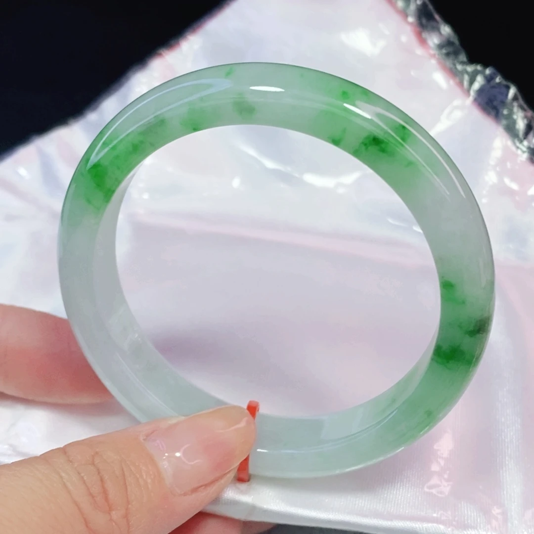 未镶嵌手镯翡翠54.5正圈