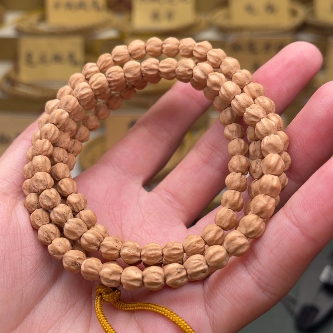 柏香籽/百香籽手串原桩莲花龙脊纹尺寸5.8