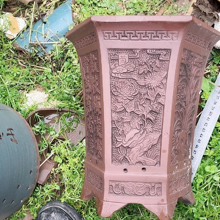 紫砂花盆紫砂花盆