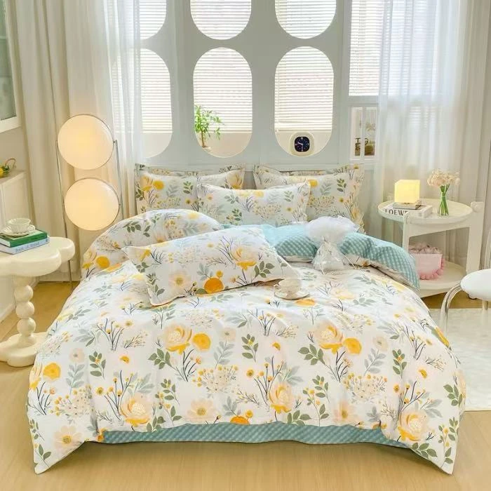 小清新加厚印花四件套