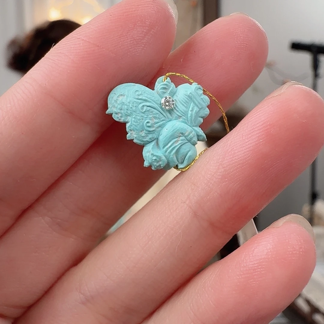 绿松石未镶嵌珠宝半成品