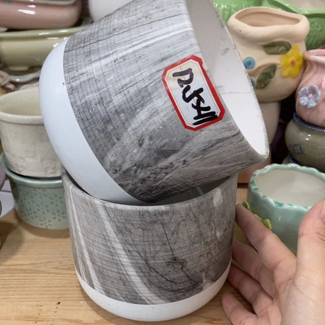 红陶高温陶瓷花盆