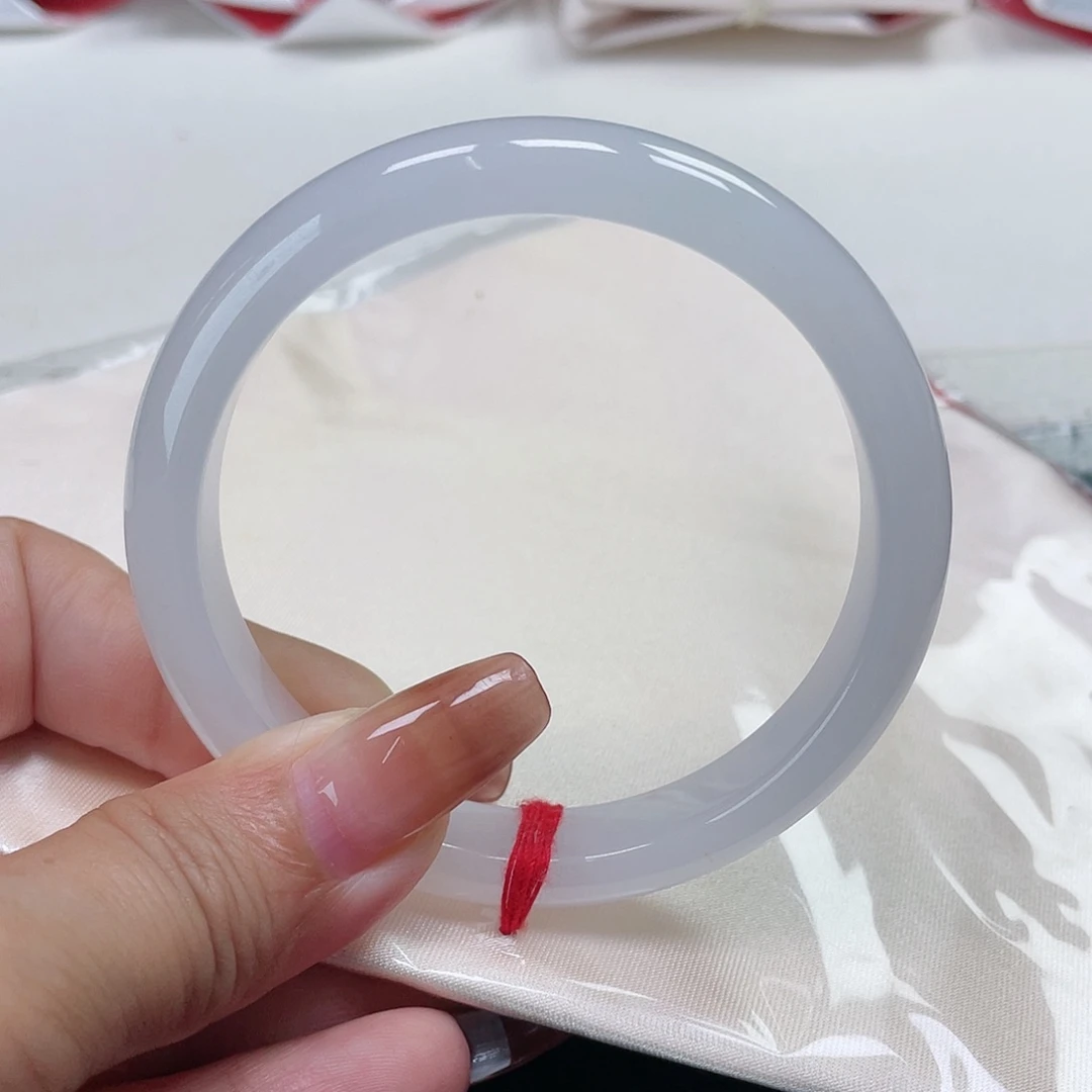 翡翠手镯未镶嵌缅甸翡翠58圈口63