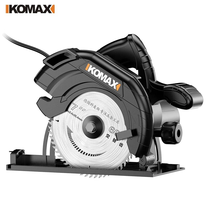德国KOMAX电圆锯7寸台锯家用木工手提电锯切割锯倒装圆盘锯切割机
