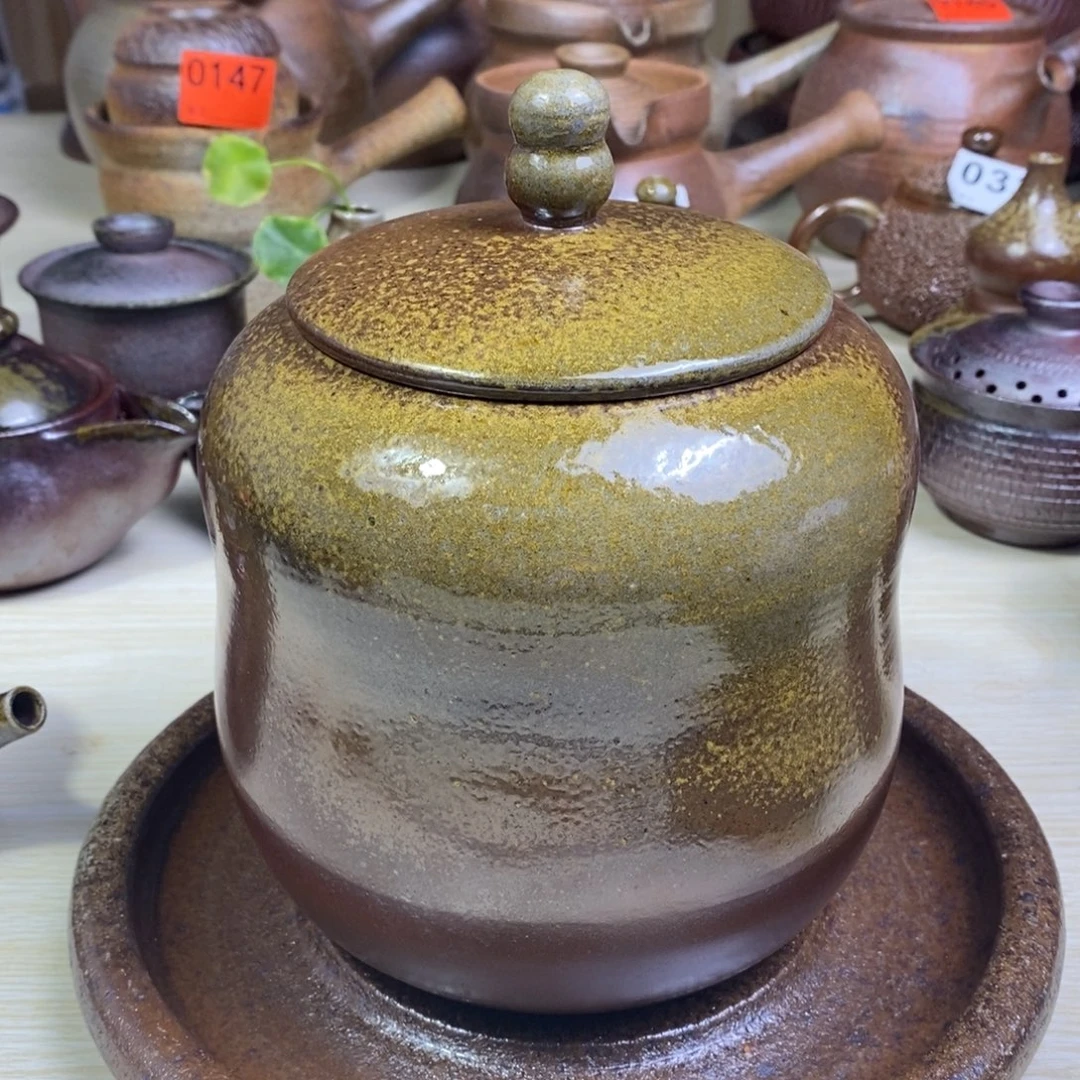 柴烧醒茶罐一物一拍