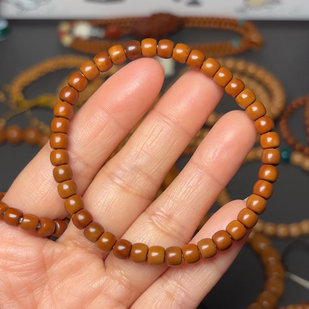 橄榄核手串橄榄核尖直切单圈