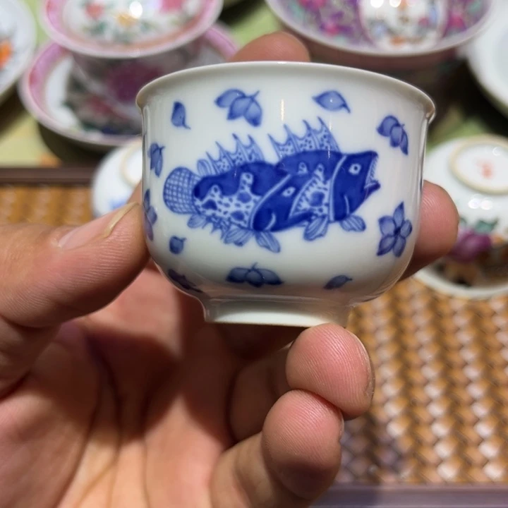 纯手绘精品盖碗杯