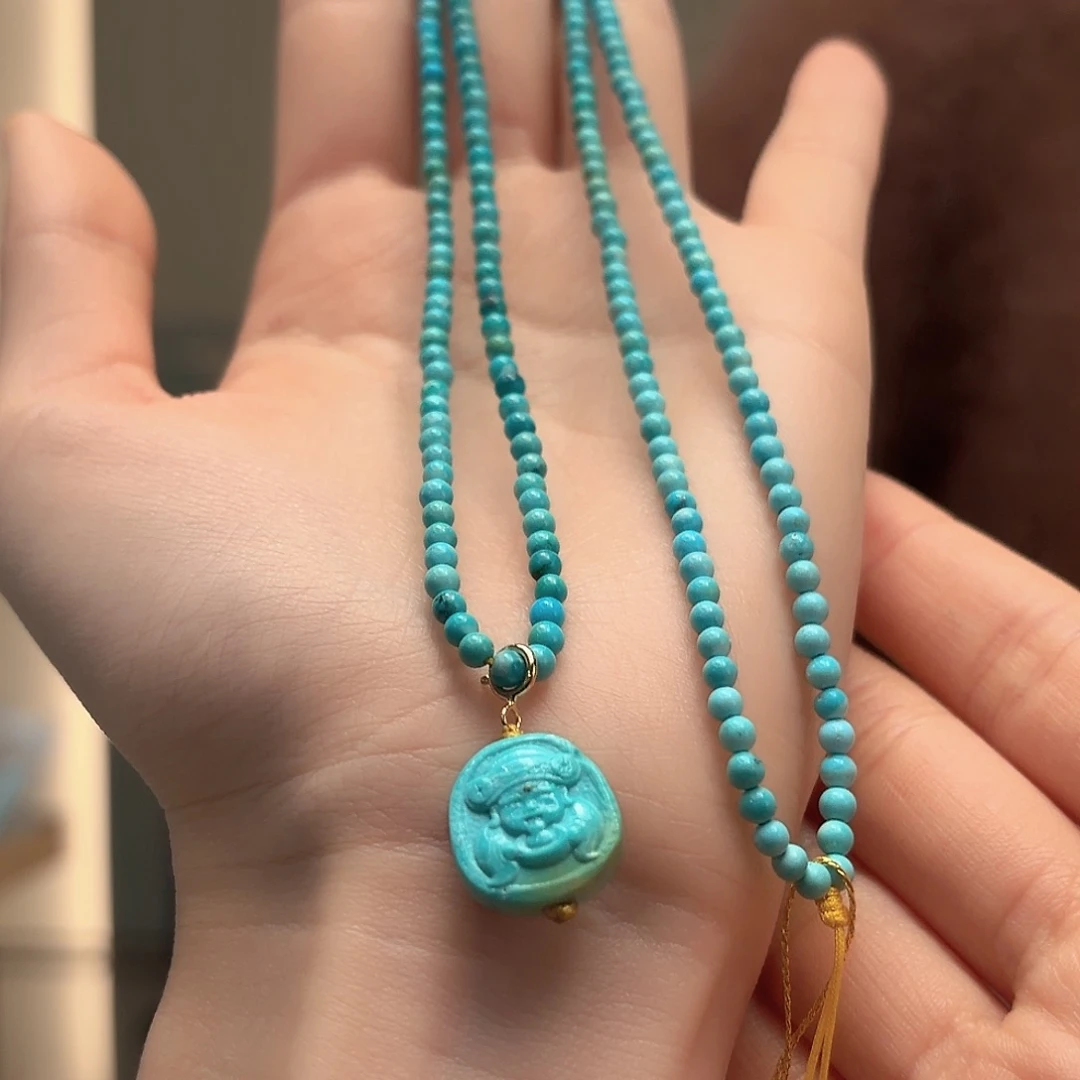 绿松石未镶嵌颈饰