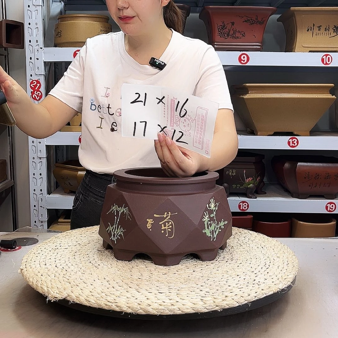 紫砂花盆紫砂花盆