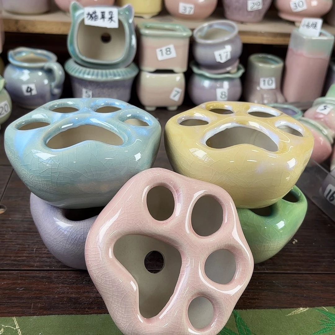 红陶量货/口高深浅搭配发2个