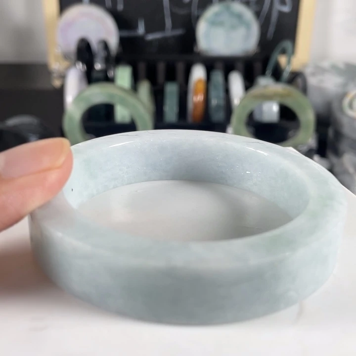 定制翡翠未镶嵌天蓝色系