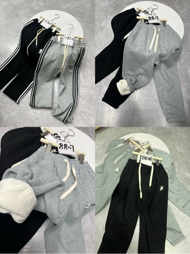 木子家秋冬季加绒卫裤青少年卫裤