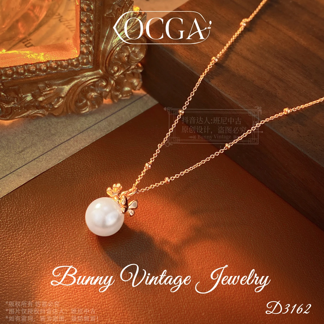 镀K金D3162 法★【孤岛花园】春 OCGA 欧斯伽斯 项链