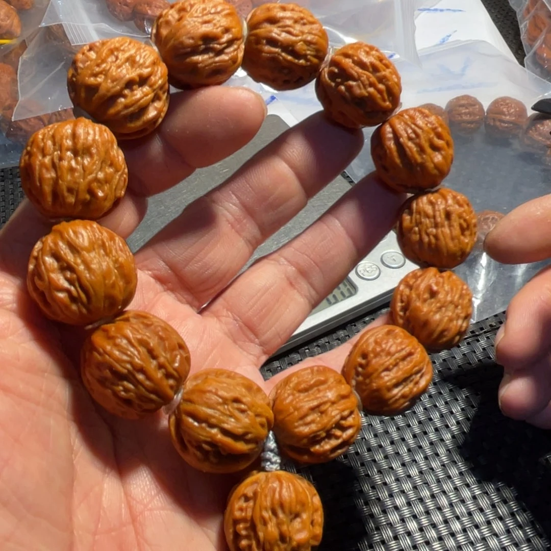 文玩核桃手串水波纹金蟾21