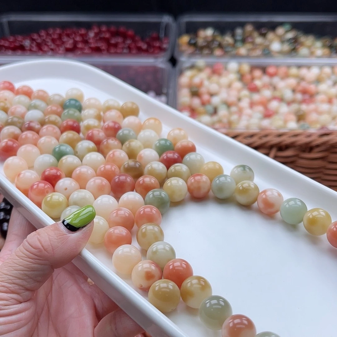 白玉菩提吊坠Q/12mm/110颗