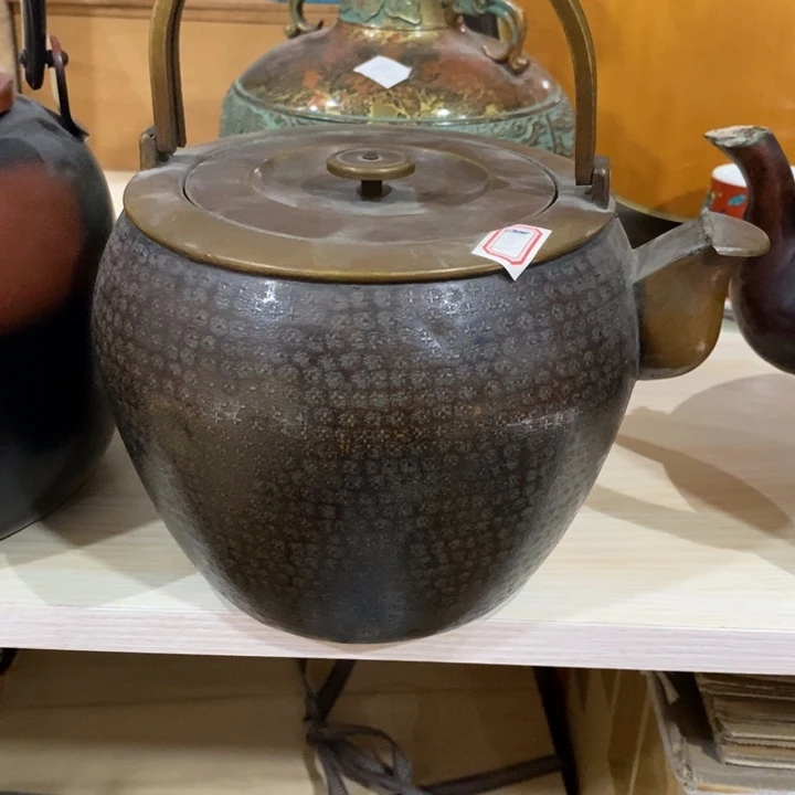 日本老铜壶大漏油