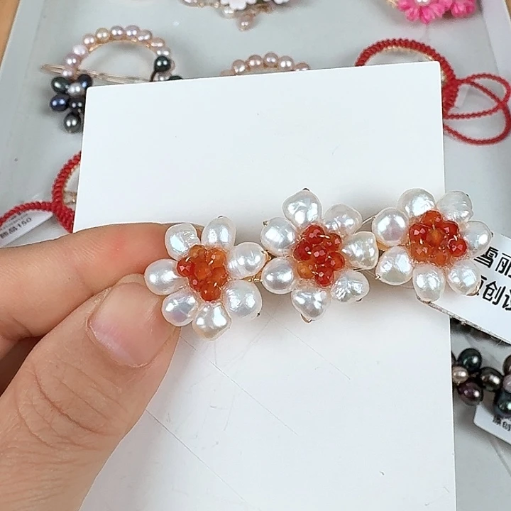 未镶嵌发饰淡水珍珠