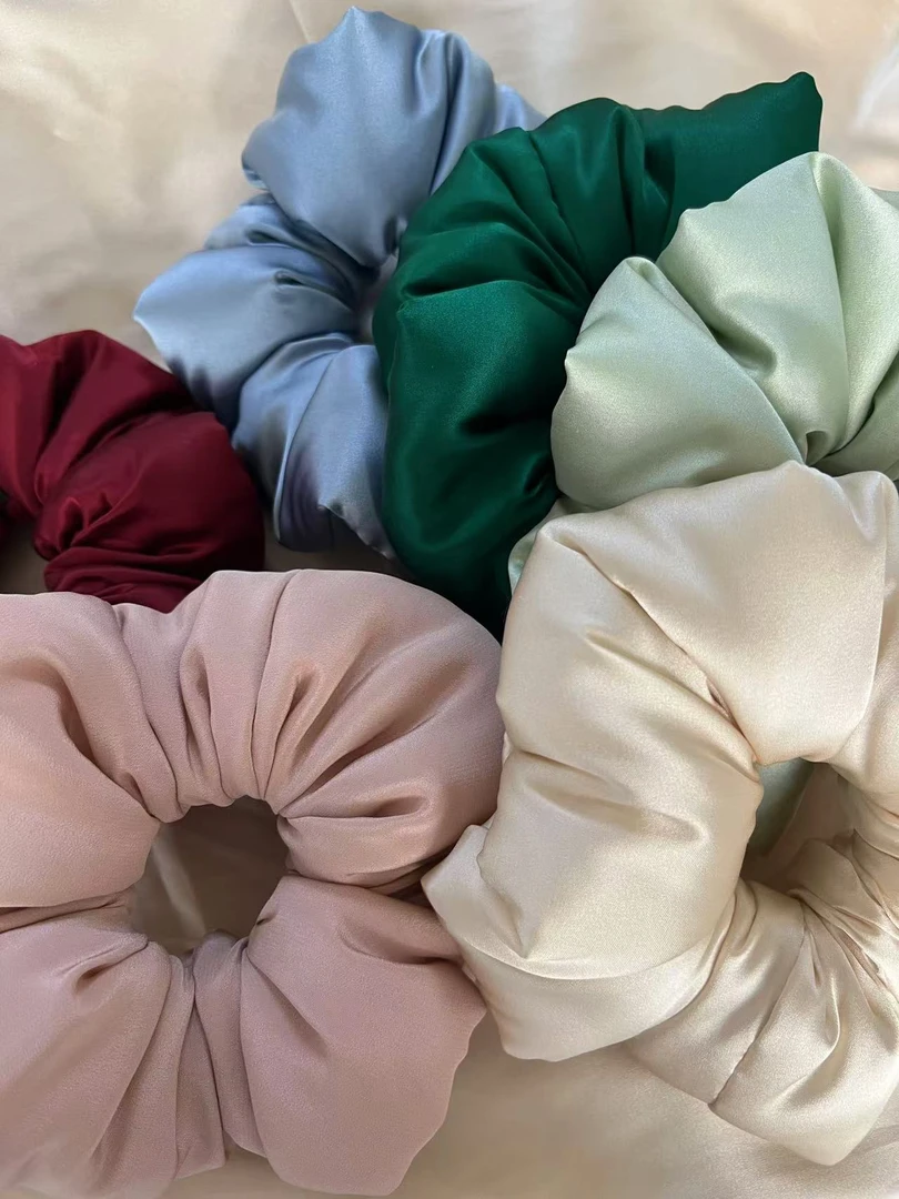 22姆米重磅 100％桑蚕丝护发长期主义 枕头睡眠发圈  慵懒高级风