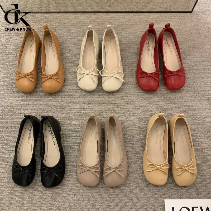 【官方正品】平底晚晚风配裙子小红色单鞋仙女鞋子2025新款春季