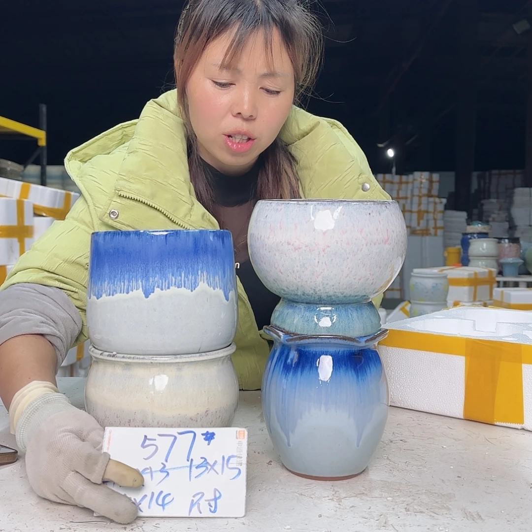紫砂花盆云上花盆直播1213-577