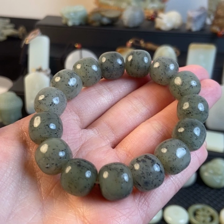 和田玉未镶嵌手链