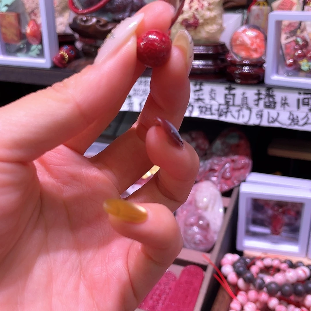 天然辰砂全透12毫米单株