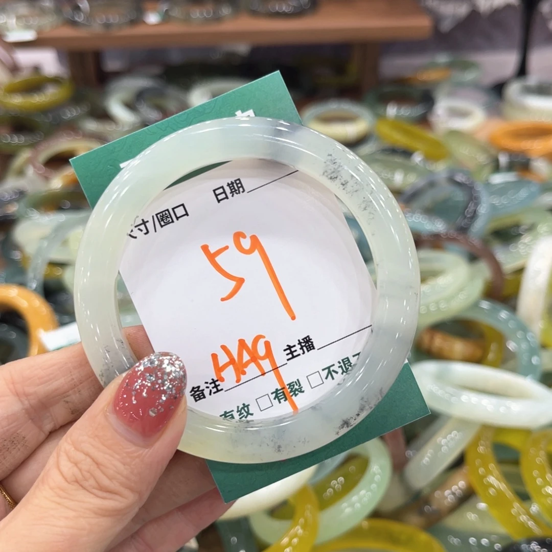 未镶嵌蛇纹石玉手镯手镯