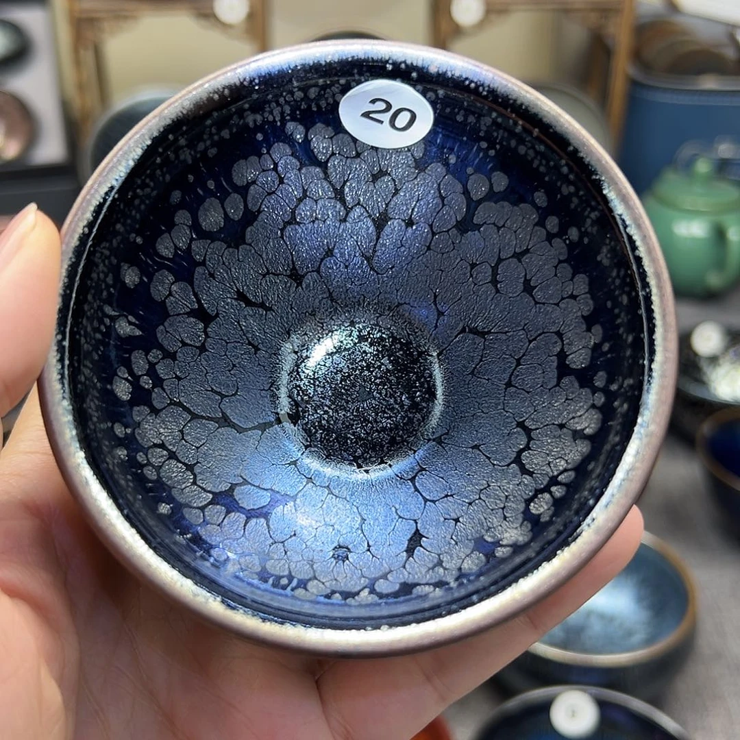 茶盏黑牡丹束口带礼盒